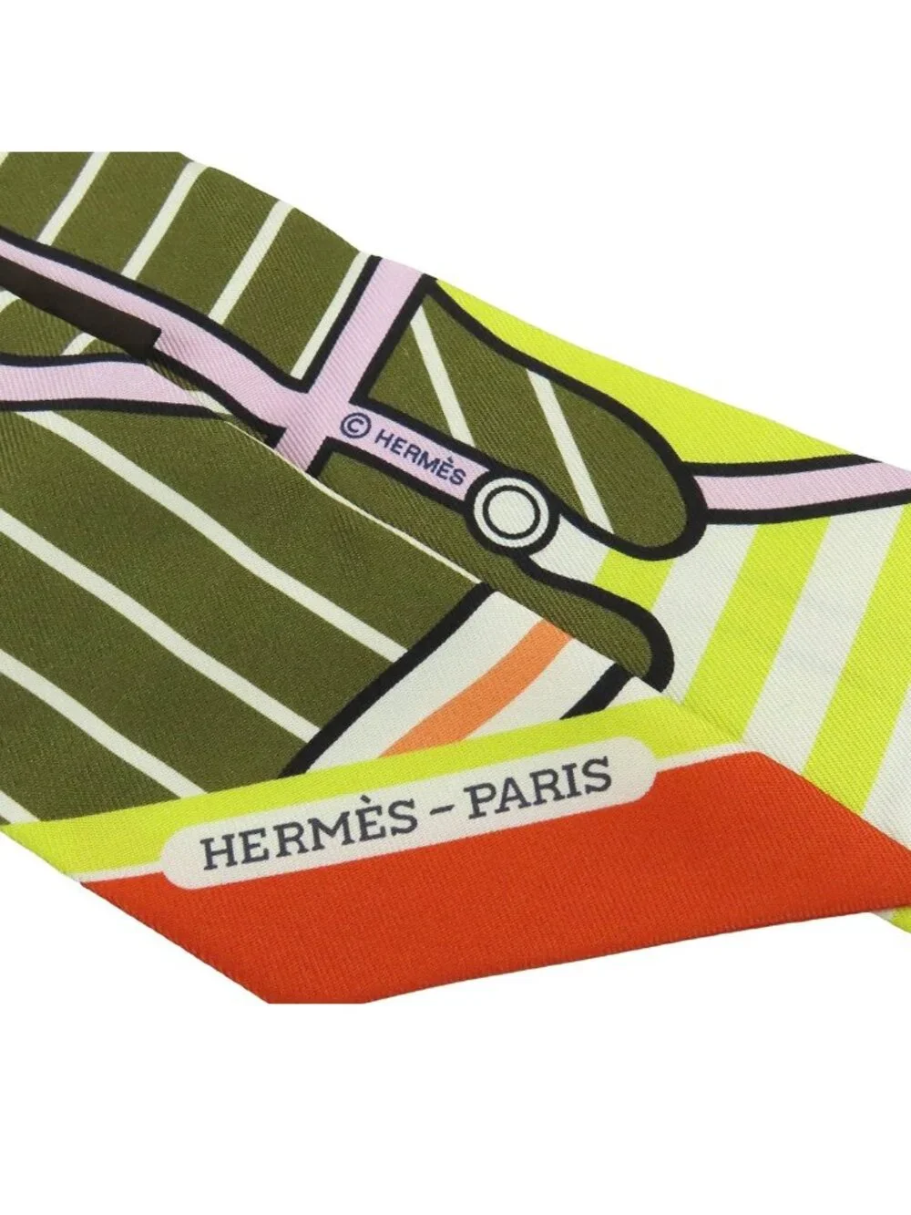 Hermes Twilly 05 Bronzex Violetx Jaun Silk Quadrige Baydadere Scarf